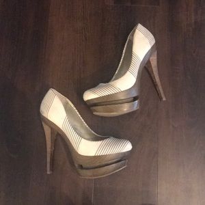 Jessica Simpson stacked platform high heels